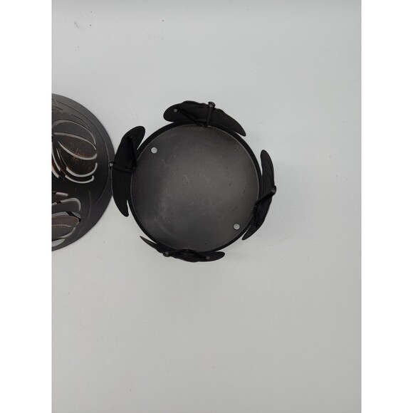 Fall Pumpkin Candle Holder with Shade Oil Rubbed Bronze (candle not included) - Picture 3 of 12